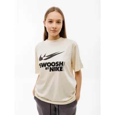 Женская Футболка Nike W TEE BF GLS Бежевый XS (7dFZ4634-113 XS) - Robinzon.ua