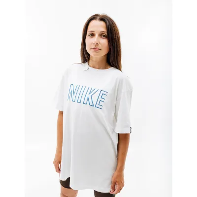 Жіноча Футболка Nike W NSW TEE BF SW Білий  L (7dFJ4931-121 L) - Robinzon.ua