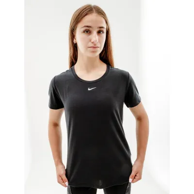 Жіноча Футболка Nike W NK ONE LUXE DF SS STD TOP Чорний  L (7dDD0618-010 L) - Robinzon.ua