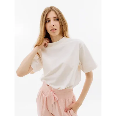 Женская Футболка Puma YONA SUNP Mock Neck Tee Бежевый XS (7d53797765 XS) - Robinzon.ua