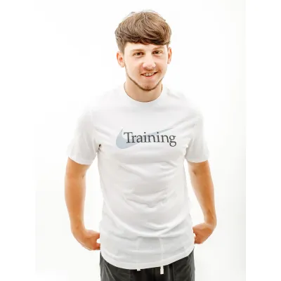 Мужская Футболка Nike M NK DFC TEE SW TRAINING  Белый XL (7dCZ7989-100 XL) - Robinzon.ua