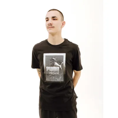 Мужская Футболка Puma GRAPHICS Photoprint Tee Черный M (7d68018001 M) - Robinzon.ua
