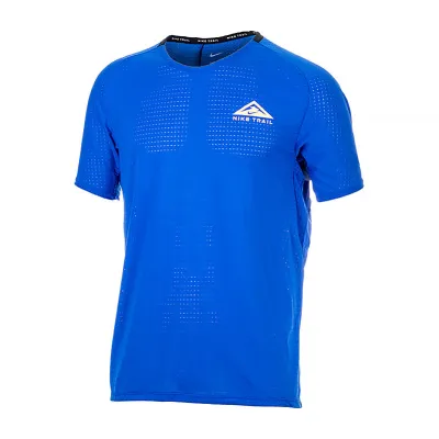 Мужская Футболка Nike M NK DF SOLAR CHASE SS TOP Синий L (7dDV9305-405 L) - Robinzon.ua
