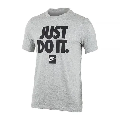 Мужская Футболка Nike Sportswear Just Do It Verbiage Серый XL (7dDZ2989-063 XL) - Robinzon.ua