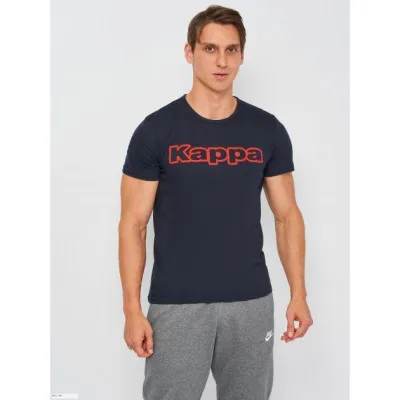 Футболка Kappa T-shirt Mezza Manica Girocollo con stampa logo petto темно-синий XL Муж K1335 BluNavy-XL - Robinzon.ua