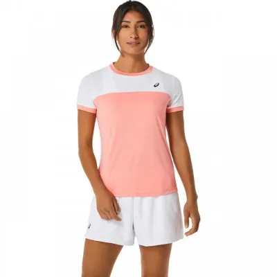 Женская Футболка Asics COURT SS TOP Коралловый M (2042A262-701 M) - Robinzon.ua