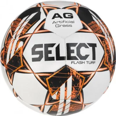 Мяч футбольный Select FLASH TURF v23 Белый, Оранжевый размер 5 (057407-376) - Robinzon.ua