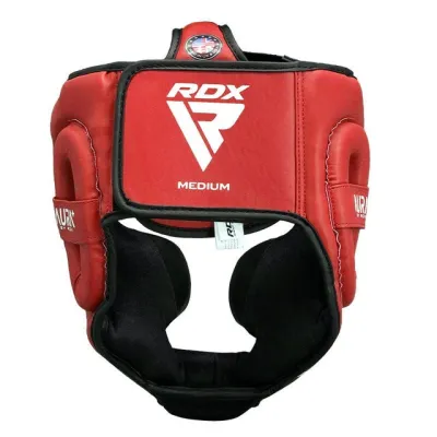 Боксерський шолом RDX AURA PLUS T-17 Red/Black S (капа у комплекті) - Robinzon.ua