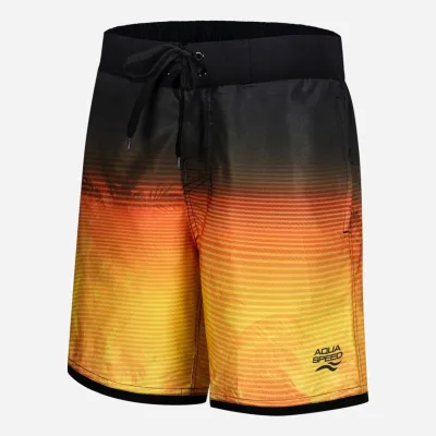 Пляжные шорты Aqua Speed Nolan 302-18 40-42 (XS) Оранжевые с черным (5908217690715) - Robinzon.ua