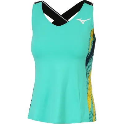 Женская майка MIZUNO Printed Tank бирюзовый (S) 62GA2201-13 S - Robinzon.ua
