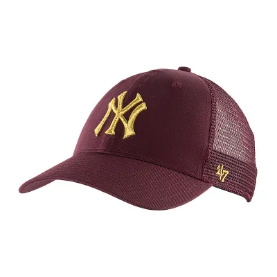 Бейсболка 47 Brand MLB New York Yankees Branson Metallic Бордовый One Size (B-BRMTL17CTP-KM) - Robinzon.ua