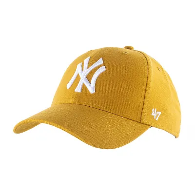 Бейсболка 47 Brand MLB New York Yankees Snapback Коричневый One Size (B-MVPSP17WBP-GR) - Robinzon.ua