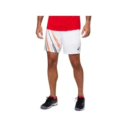 Шорты муж. Asics MEN COURT GRAPHIC SHORT белый (L) 2041A175-100 L - Robinzon.ua