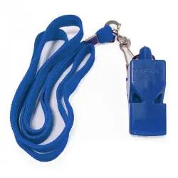 Свисток арбитра пластиковый со шнурком Meta Whistle plastic classic with lanyard синий Уни OFSM 1020001202 - Robinzon.ua