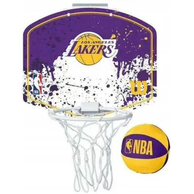 Набор баскетбольный Wilson NBA TEAM MINI HOOP LA LAKERS Желтый Синий (WTBA1302LAL) - Robinzon.ua