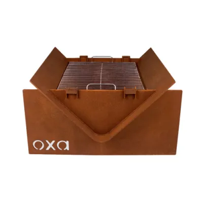 Гриль-костровище «OXA Corner&raquo; от Daddy Smoke из CorTen (чаша для огня). - Robinzon.ua