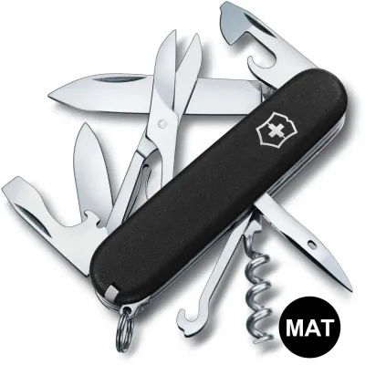 Складаний ніж Victorinox CLIMBER MAT чорний матовий лак 1.3703.3.M0007p - Robinzon.ua