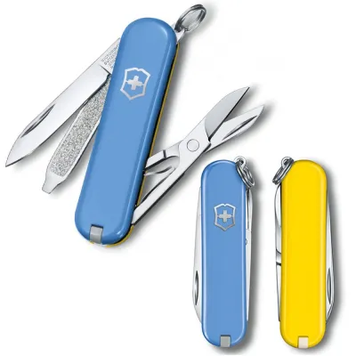 Складаний ніж Victorinox CLASSIC SD UKRAINE блакитно-жовтий 0.6223.28G.8 - Robinzon.ua