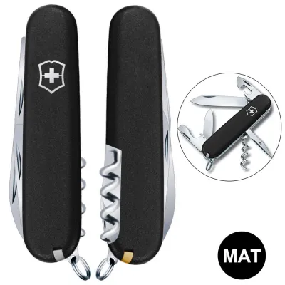 Складаний ніж Victorinox SPARTAN MAT чорний матовий лак 1.3603.3.M0007p - Robinzon.ua
