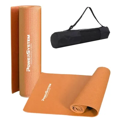 Коврик для йоги и фитнеса Power System PS-4014 Fitness-Yoga Mat Orange - Robinzon.ua