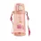 Пляшка для води CASNO 690 мл KXN-1219 Рожева (Свинка) з соломинкою - Robinzon.ua