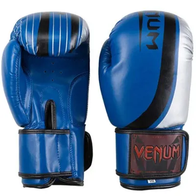 Боксерские перчатки Venum синие VM55-12BS - Robinzon.ua