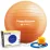 М'яч для фітнесу (фітбол) Power System PS-4011 &Oslash;55 cm PRO Gymball Orange - Robinzon.ua