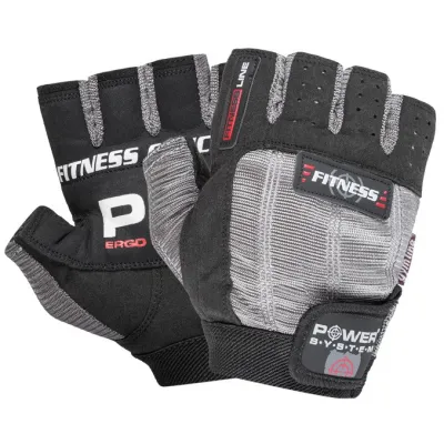 Перчатки для фитнеса и тяжелой атлетики Power System PS-2300 Fitness Grey/Black XS - Robinzon.ua