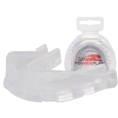 Капа боксерская PowerPlay 3306 JR детская (возраст до 10 лет) прозрачная со вкусом лимона - Robinzon.ua