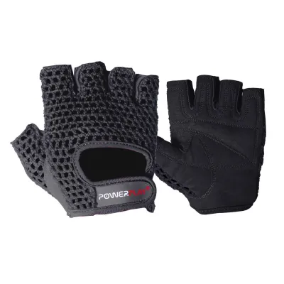 Рукавички для фітнесу та важкої атлетики PowerPlay 1953 Чорні XL - Robinzon.ua