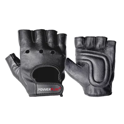 Рукавички для фітнесу та важкої атлетики PowerPlay 1572 Чорні M - Robinzon.ua