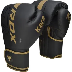 Боксерские перчатки RDX F6 Kara Matte Golden 12 унций (капа в комплекте) - Robinzon.ua