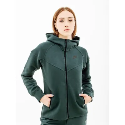Женская Толстовка Nike NS TCH FLC WR FZ HD Зеленый L (7dFB8338-328 L) - Robinzon.ua