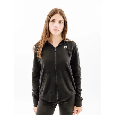 Женская Толстовка Nike CLUB FLC FZ HOODIE STD  Черный XL (7dDQ5471-010 XL) - Robinzon.ua