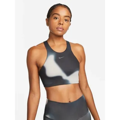 Женский Топ Nike W NY DF SWSH MD365 AOP BRA серебристый Жен XS DM0647-070 XS - Robinzon.ua