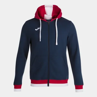 Мужская спортивная кофта Joma CONFORT II ZIP-UP HOODIE синий,красный XL 101963.336 XL - Robinzon.ua