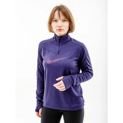 Женская Кофта Nike SWOOSH Фиолетовый L (7dFB4687-555 L) - Robinzon.ua