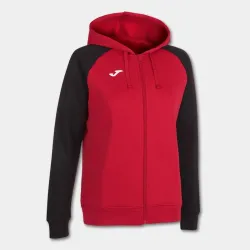 Жіноча спортивна кофта Joma ACADEMY IV ZIP-UP HOODIE червоний,чорний S 901336.601 S - Robinzon.ua