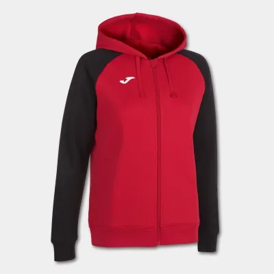 Жіноча спортивна кофта Joma ACADEMY IV ZIP-UP HOODIE червоний,чорний S 901336.601 S - Robinzon.ua