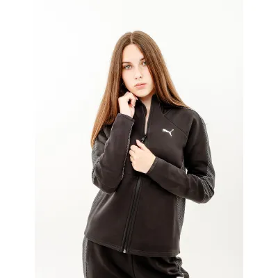 Жіноча Кофта Puma EVOSTRIPE Full-Zip Hoodie Чорний  XS (7d67607301 XS) - Robinzon.ua