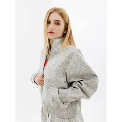 Жіночий Реглан Nike W NSW TP TFADV QZ NKFWD Сірий XS (7dDQ6999-084 XS) - Robinzon.ua