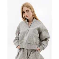 Жіночий Реглан Nike W NSW TP TFADV QZ NKFWD Сірий M (7dDQ6999-077 M) - Robinzon.ua