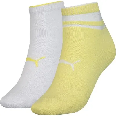 Носки Puma Women's Short Structure 2-pack 39-42 white/yellow 103002001-013 - Robinzon.ua