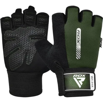 Перчатки для фитнеса RDX W1 Half Army Green M - Robinzon.ua