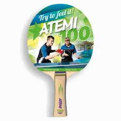 Ракетка для настільного тенісу ATEMI 100 конічна (4740152100338) - Robinzon.ua