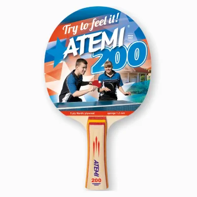 Ракетка для настольного тенниса ATEMI 200 анатомическая - Robinzon.ua