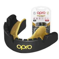 Капа OPRO Gold Braces під брекети доросла (вік 11+) Blackl/Gold (art.102506001) Капа OPRO Gold Braces під брекети доросла (вік 11+) Blackl/Gold (art.102506001) - Robinzon.ua