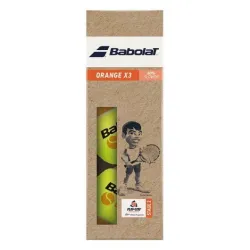 М'ячі для тенісу Babolat ORANGE paper pack 3 ball Жовтий (501107-113) - Robinzon.ua