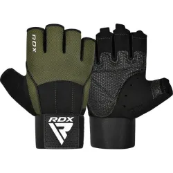 Рукавички для фітнесу RDX W3 ARMY GREEN WITH EVA PADDING-M - Robinzon.ua