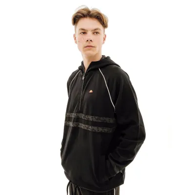 Мужская Кофта Ellesse 1/4 Zip Top Черный S (7dSUT19256-011 S) - Robinzon.ua
